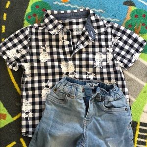 Shirt and jeans for boys